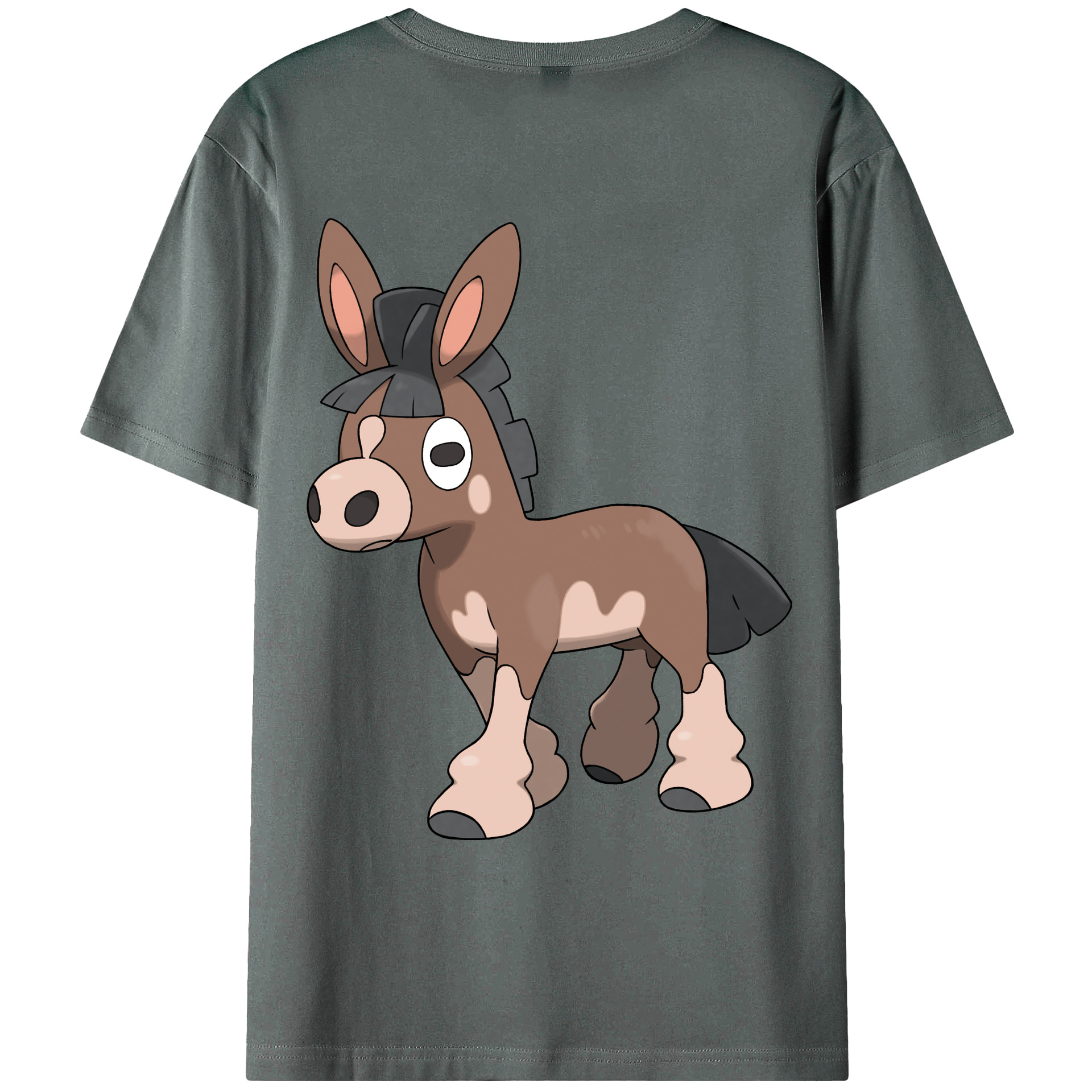 （画像用） ポケットモンスター Pokémon 綿100％ メンズ半袖Tシャツ（バックプリント） 通気性